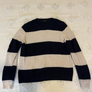 jcrew striped sweater, size large